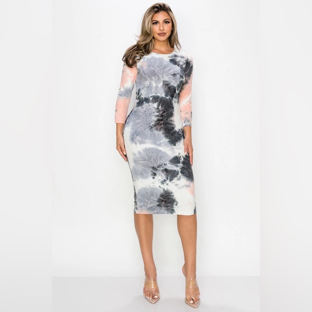 Tie-Dye Midi Dress